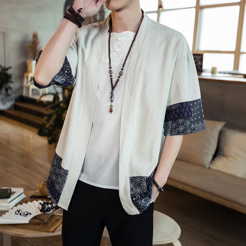 Japanese Kimono Men Cardigan S - огляд і ціна Mens Fashion Jumpers