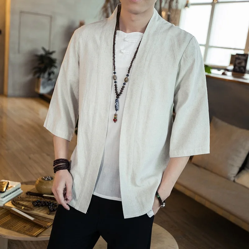 Japanese Kimono Men Cardigan S - огляд і ціна Mens Fashion Jumpers