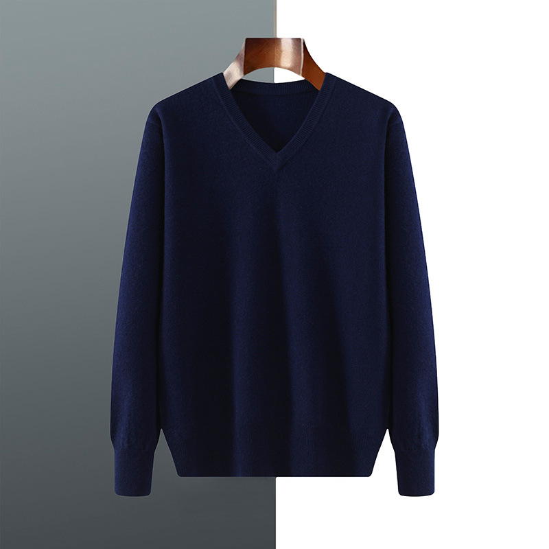 Men Cashmere Pullover V-Neck S - огляд і ціна Mens Fashion Jumpers
