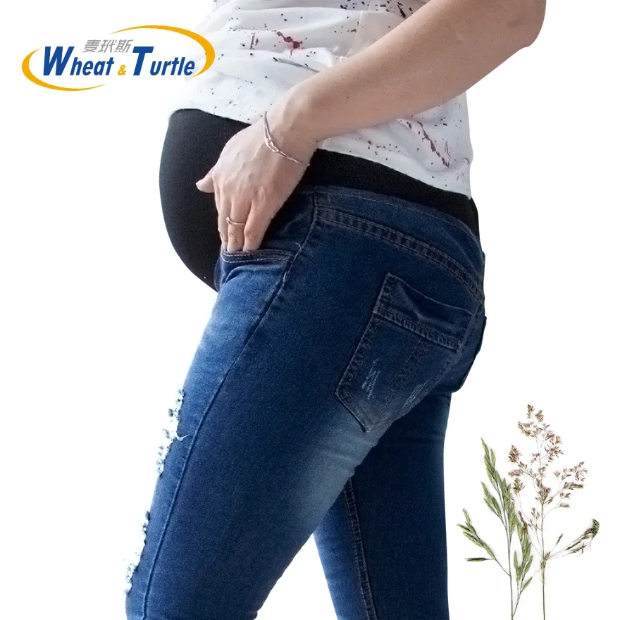 Hot Sale Cotton Denim Maternit - огляд і ціна Skinny Jeans Ripped