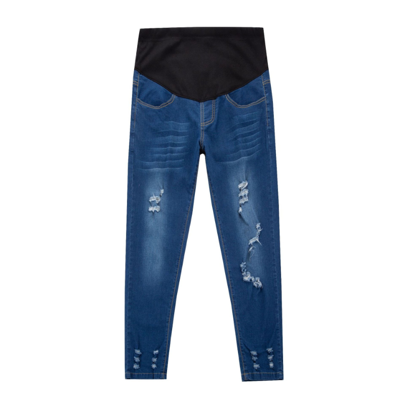 Hot Sale Cotton Denim Maternit - огляд і ціна Skinny Jeans Ripped