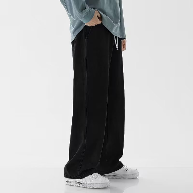 Korean Fashion Men's Baggy Jea - огляд і ціна Men'S Fashion Grey Jeans