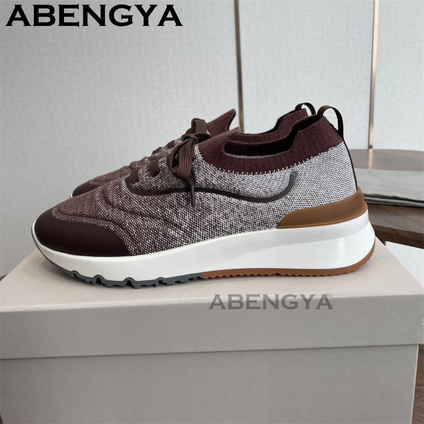 Men New Multicolour Knitted lo - огляд і ціна Mens Fashion Trainers