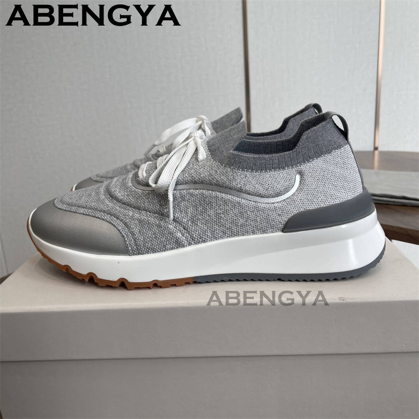 Men New Multicolour Knitted lo - огляд і ціна Mens Fashion Trainers